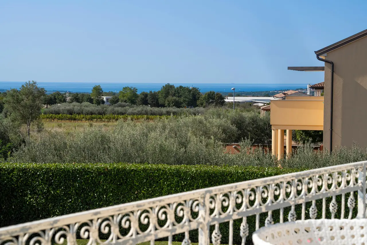 Villa Bina: view from the upstairs balcony